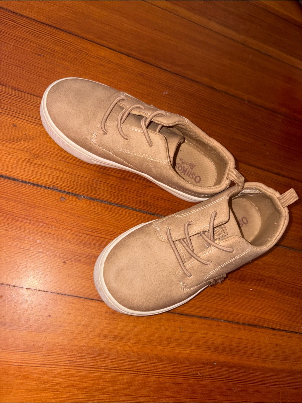 OshKosh B'gosh Tan Low-Top Kids Sneakers